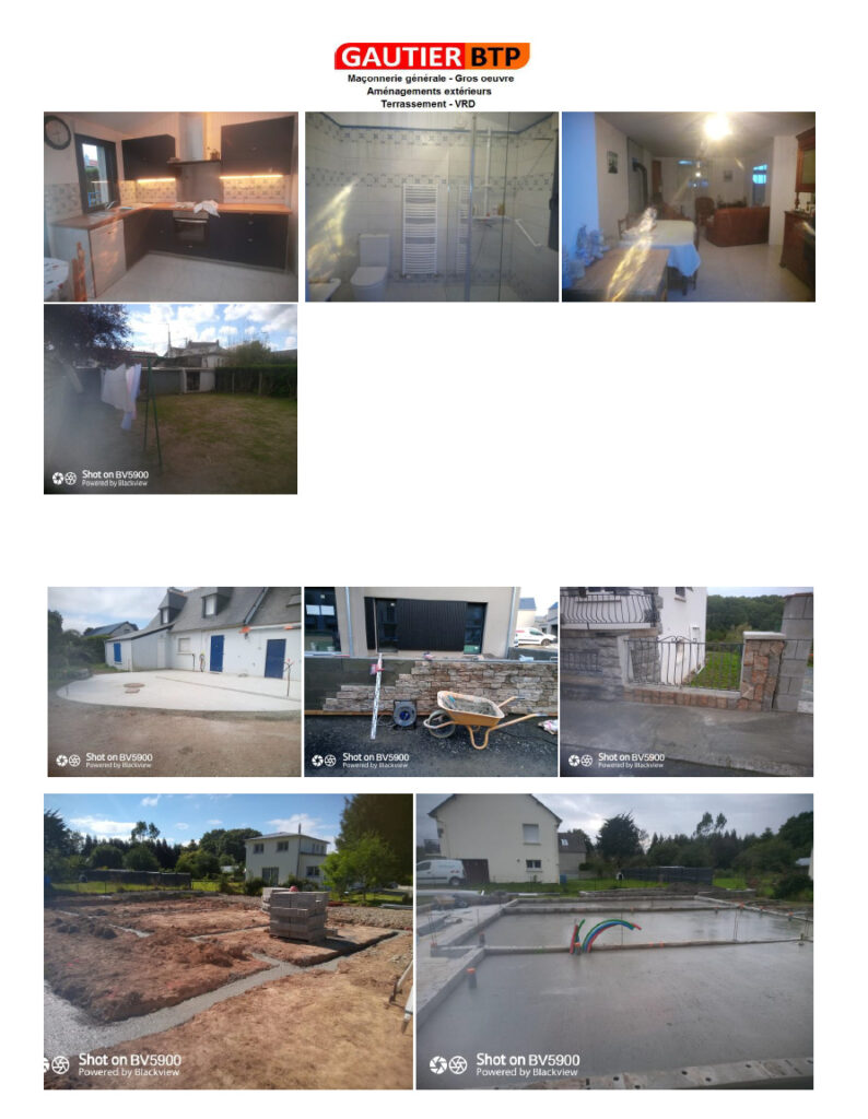 Maçonnerie générale, aménagements extérieurs,  rénovations